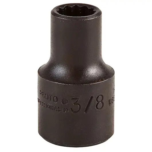 DADO MANDO 1/2" X 3/8" 12(PUNTAS) OXIDO NEGRO