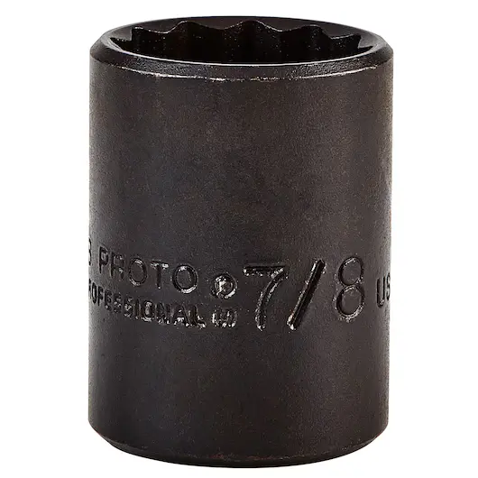 DADO MANDO 1/2" X 7/8" 12(PUNTAS) OXIDO NEGRO