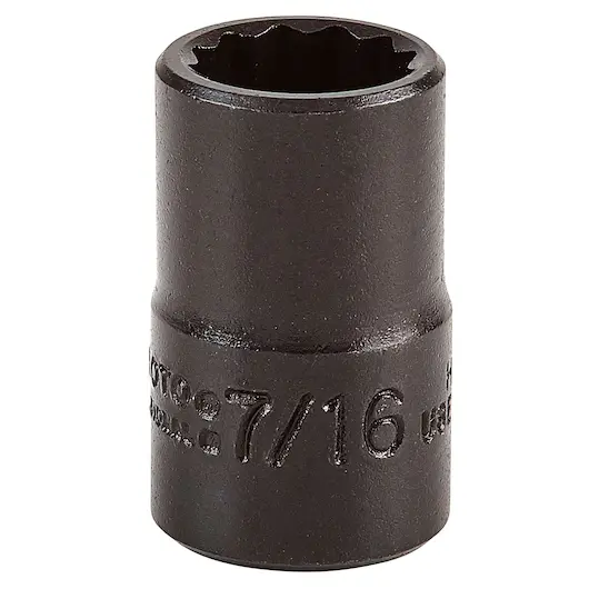 DADO MANDO 3/8" X 7/16" 12(PUNTAS) OXIDO NEGRO