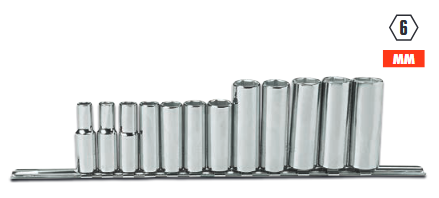 JUEGO DE DADOS LGO MANDO 3/8" 6(PUNTAS) 12(PIEZAS) 