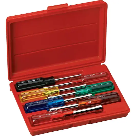 JUEGO DE DESARMADORES COPA 3/16" A 1/2" 7(PIEZAS)