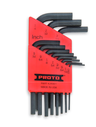 JUEGO DE LLAVES ALLEN 0.05 A 1/4" 11(PIEZAS)