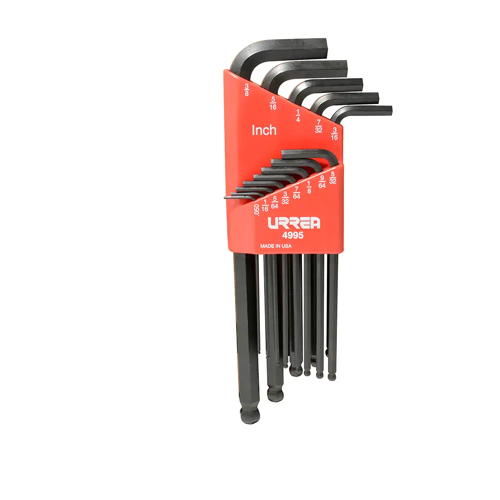 JUEGO DE LLAVES ALLEN 0.05 A 3/8" PUNTA DE BOLA LARGA 13(PIEZAS) 