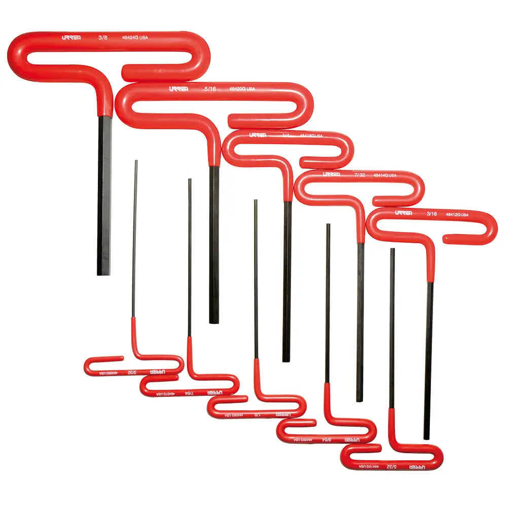 JUEGO DE LLAVES ALLEN EN T 3/32 A 3/8" 10(PIEZAS)