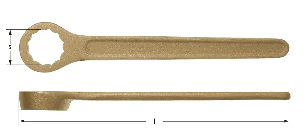 LLAVE CORONA 13/16" ANTICHISPA AL-BR