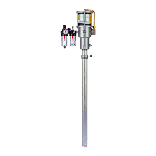 PROPULSORA NEUMATICA PARA ACEITE HASTA SAE200 PARA TANQUE (170-209LT) RATEO 8:1 CAUDAL 32(LT/MIN) CON REGULADOR LUBRIFIL1/2"
