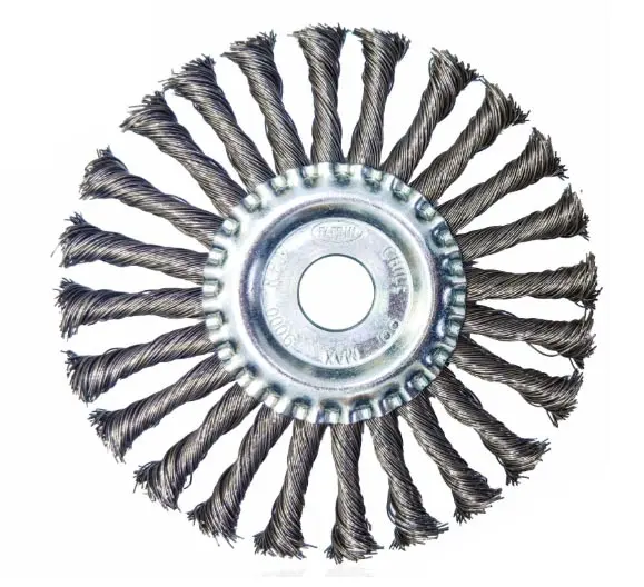 CEPILLO CIRCULAR TRENZADO INOXIDABLE 6" X 1/2" X 5/8"