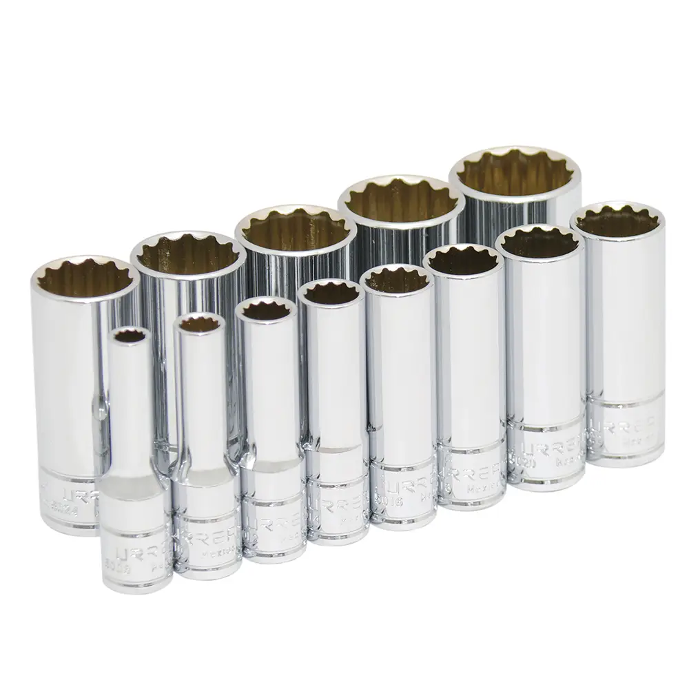 JUEGO DE DADOS LARGOS MANDO 3/8" - 1" 13(PIEZAS)