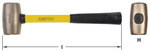 COMBO DE BRONCE 2.25(LB) AL-BR CABO DE FIBRA DE VIDRIO 