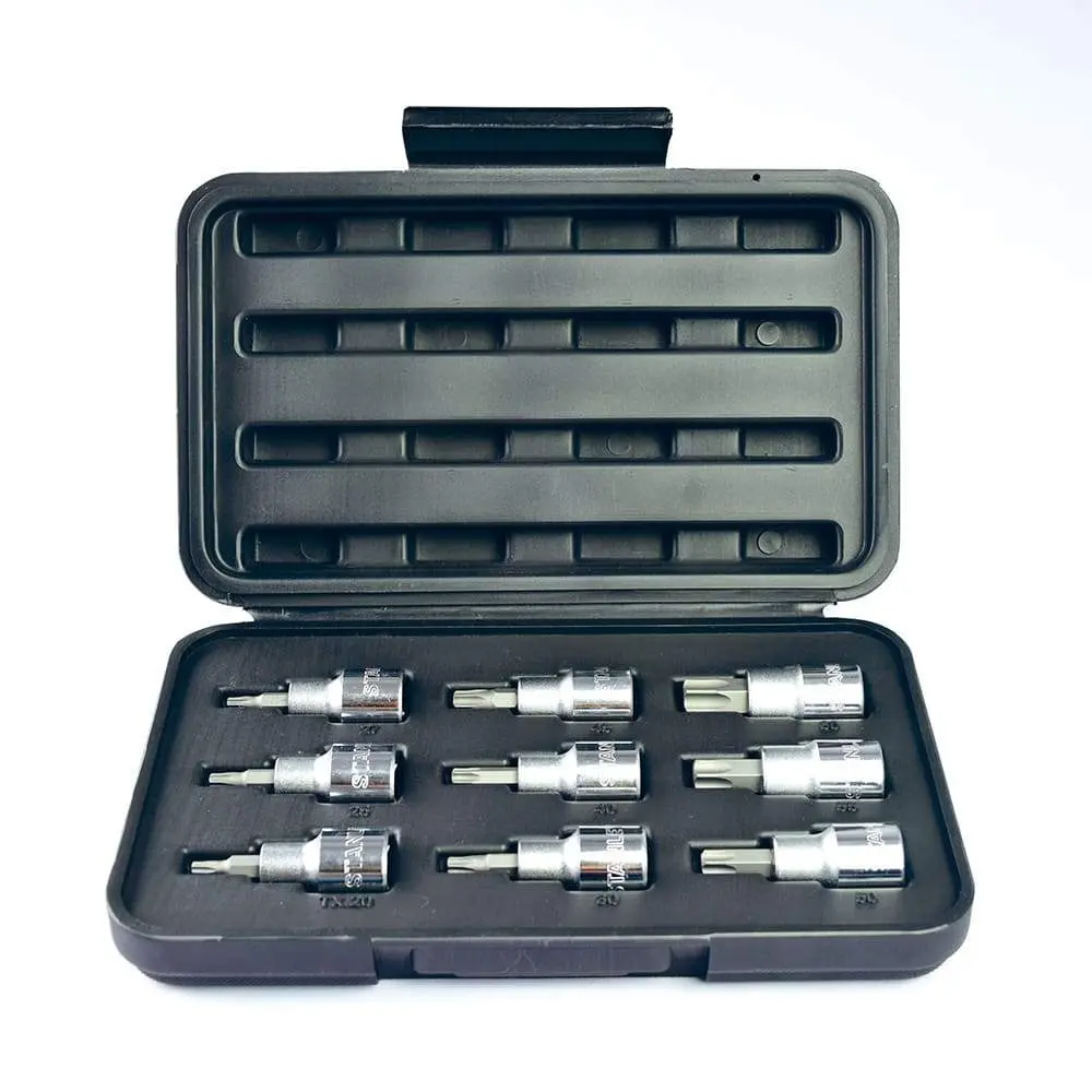 JUEGO DE DADOS MANDO 1/2 TORX T20 A T60