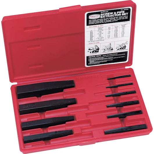 EXTRACTOR DE PERNOS ROTOS 1/8- 1-1/16 10(PIEZAS)