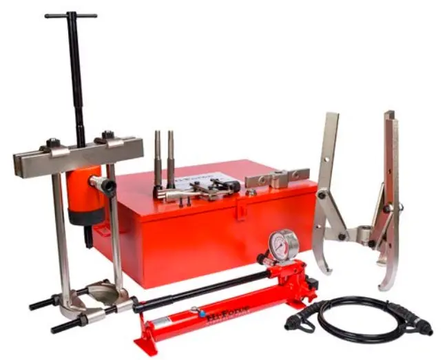 SET DE EXTRACTOR HIDRAULICO MULTIFUNCIONAL 20(TON)  2 O 3 PATAS COMPUESTO POR EXTRACTORES DE GARRA, EXTRATORES DE RODAMIENTO, EXTRACTORES DE TAPA DE RODAMIENTO Y EXTRACTORES DE CRUCETA 