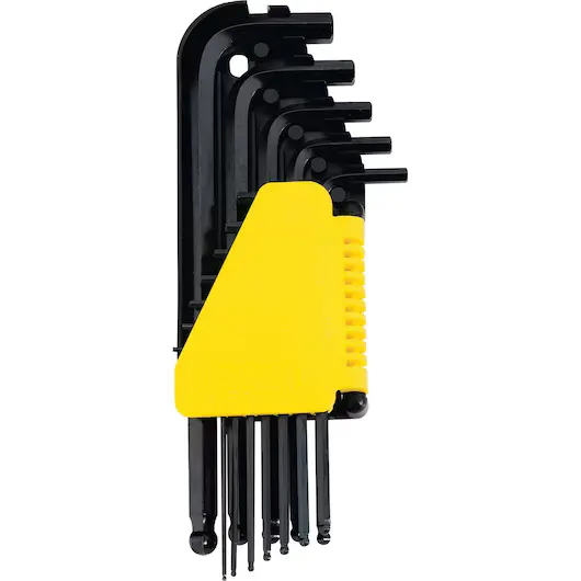 JUEGO DE LLAVES ALLEN PUNTA DE BOLA 1/16 A 3/8" 12(PIEZAS)