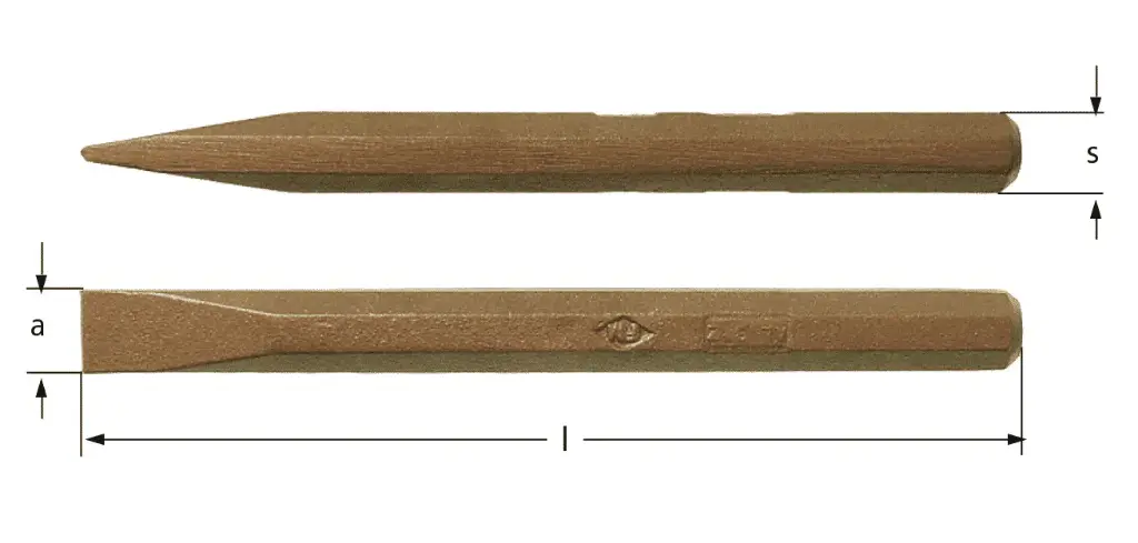 CINCEL ANTICHISPA 14(MM) X 6-1/4" ALUMINIO-BRONCE