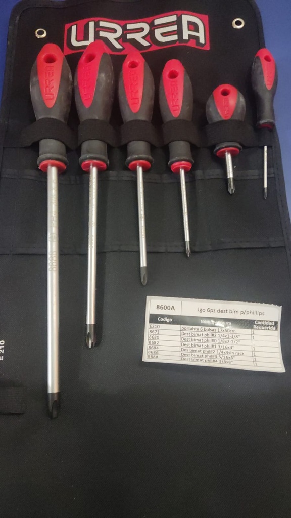 JUEGO DE DESARMADORES MIXTOS 10(PZ) MANGO BIMATERIAL 