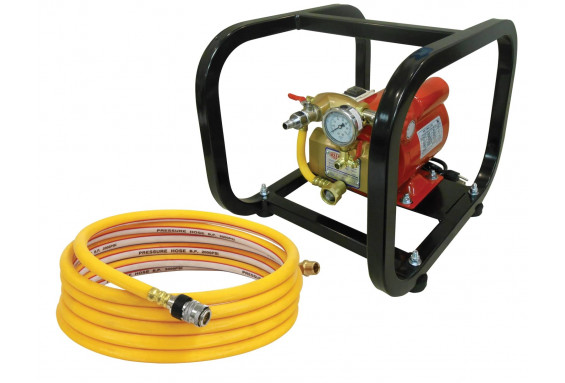 BOMBA PARA PRUEBAS HIDROSTATICAS ELECTRICA 500(PSI) 110(V) CON JAULA DE SEGURIDAD