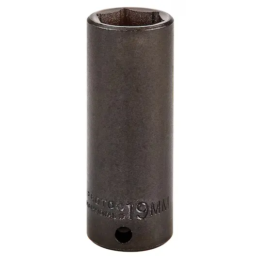 DADO DE IMPACTO LARGO MANDO 3/8" X 19(MM) 6(PUNTAS)