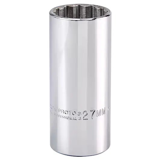 DADO LARGO MANDO 1/2" X 27(MM) 12(PUNTAS)