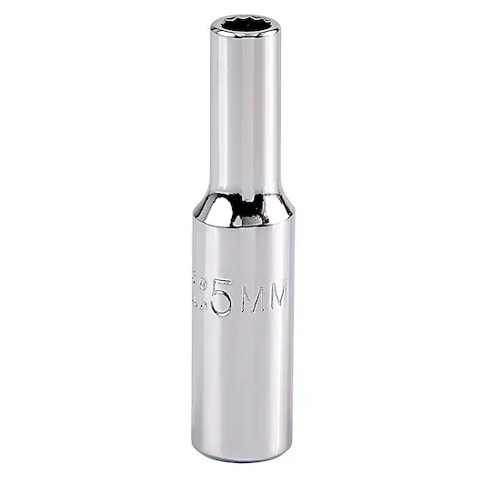 DADO LARGO MANDO 1/4" X 5(MM) 12(PUNTAS)