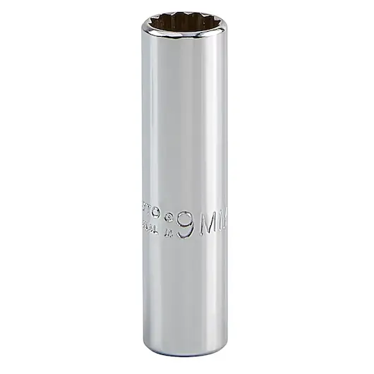DADO LARGO MANDO 1/4" X 9(MM) 12(PUNTAS)