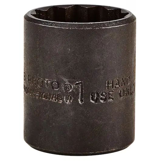 DADO MANDO 1/2" X 1" 12(PUNTAS) OXIDO NEGRO