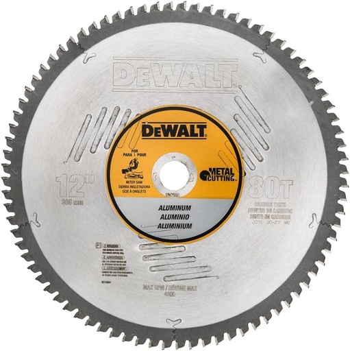 [DW7666] DISCO DE SIERRA CIRCULAR 12"X 13,81 X 13,06 X 0,5" 80DTS