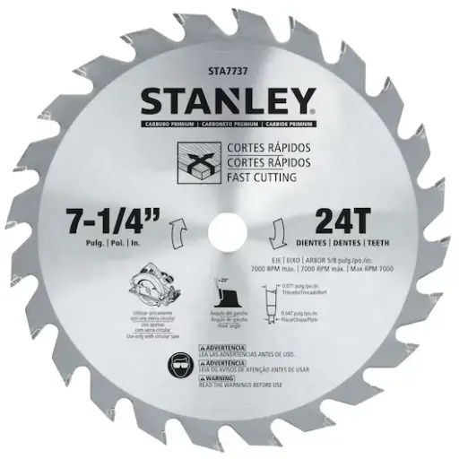 [71-727] DISCO SIERRA CIRCULAR 7-1/4 X 24 DIENTES