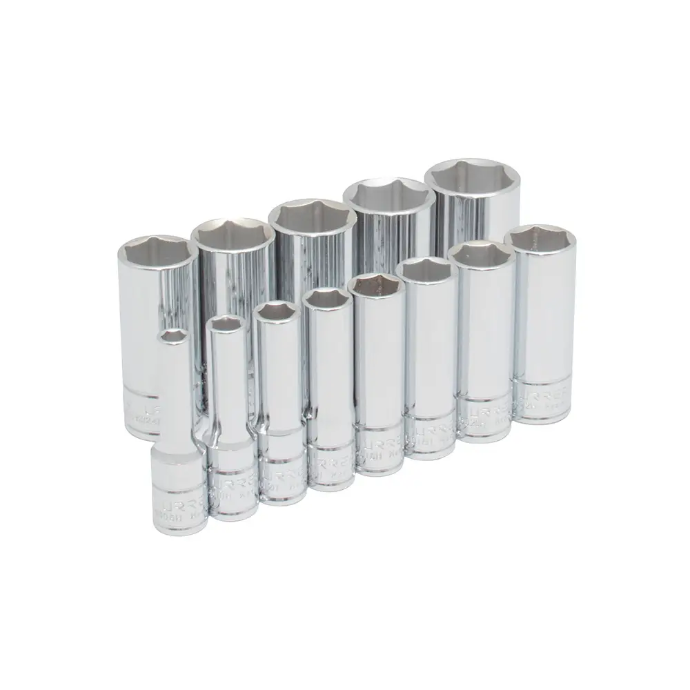 [U52114] JUEGO DE DADOS LARGOS MANDO 3/8" 1/4" -1" 6(PUNTAS) 12(PIEZAS)