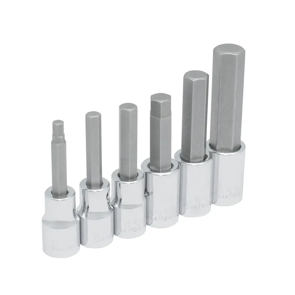[U5441M6] JUEGO DE DADOS MANDO 1/2 6 A 17(MM) PUNTA HEXAGONAL CORTA 6(PIEZAS)