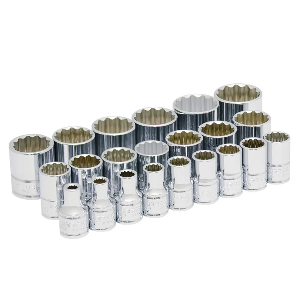 [U54113] JUEGO DE DADOS MANDO 1/2" DE 1/4" A 1-1/4" 12(PUNTAS) 22(PIEZAS)