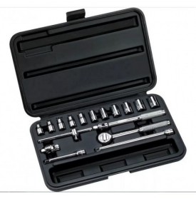 [86-209] JUEGO DE DADOS Y PALANCAS MANDO 3/8" DE 6 A 22(MM) 6(PUNTAS) 23(PIEZAS)