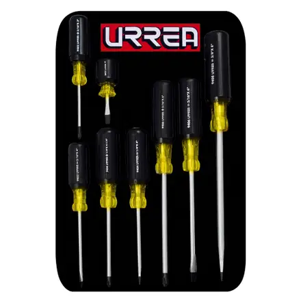 [U9400D] JUEGO DE DESARMADORES MIXTOS 8(PZ) MANGO ACOLCHADO