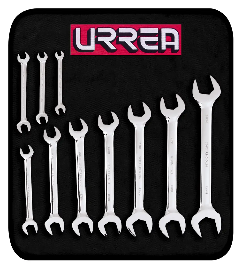 [U30000A] JUEGO DE LLAVES DE BOCA 6X7 A 24X27(MM) 10(PIEZAS) 