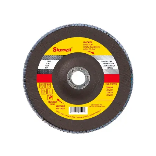 [FDS115-80FC] DISCO DE LIJA FLAP 4-1/2" GRANO #80