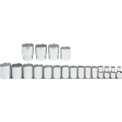 [54109] JUEGO DE DADOS MANDO 1/2 DE 3/8 A 1-1/2 PROTO 19PC