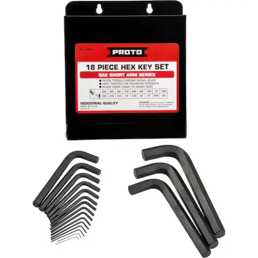 [J4986] JUEGO DE LLAVES ALLEN 0.028" A 5/8" 18(PIEZAS)