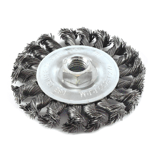 [FN-31174] CEPILLO CIRCULAR TRENZADO INOXIDABLE 4-1/2" X 1/4" X 5/8" 0.5(MM) 30(Z)