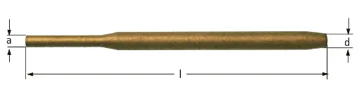 [AMP-HD1016B] BOTADOR ANTICHISPA 10(MM) X 6-5/16" COBRE-BERILIO