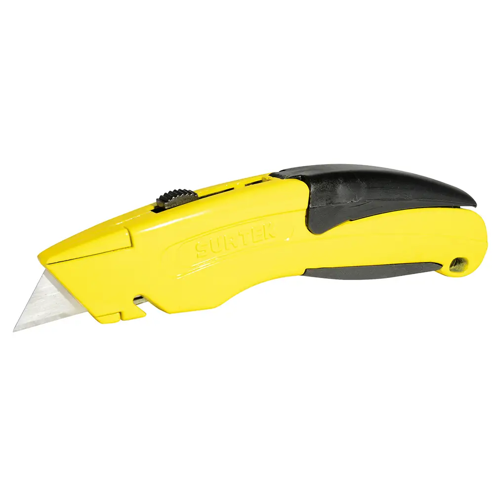 [NF7] CUCHILLA RETRACTIL 7" METALICA CURVA CON GRIP