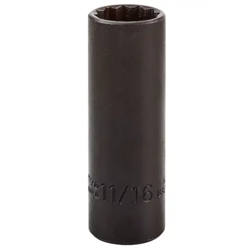 [5022B] DADO LARGO MANDO 3/8" X 11/16" 12(PUNTAS) NEGRO