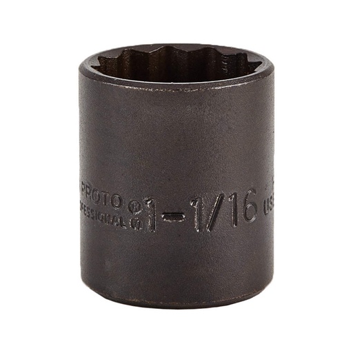 [5434B] DADO MANDO 1/2" X 1-1/16" 12(PUNTAS) OXIDO NEGRO